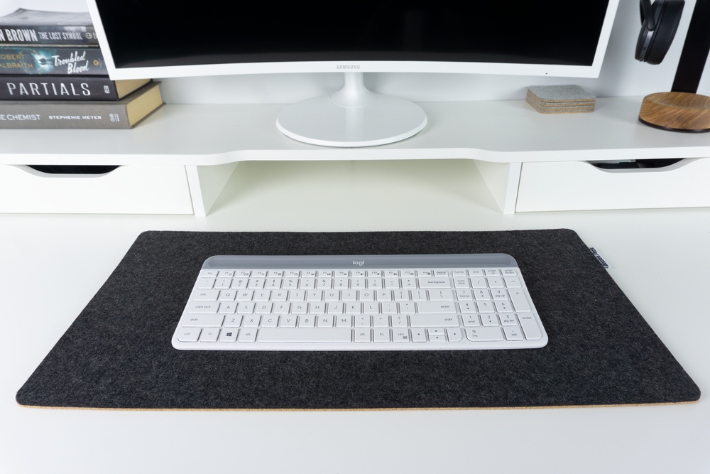 Felt&Cork Desk Mat - Tapis de bureau en feutre de laine