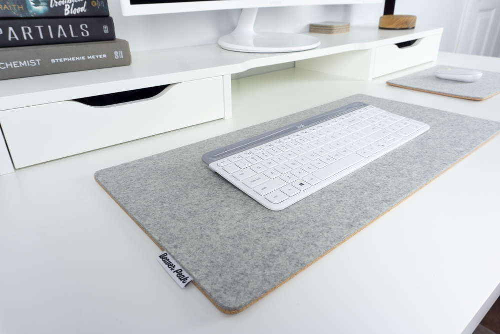 Felt&Cork Desk Mat - Tapis de bureau en feutre de laine