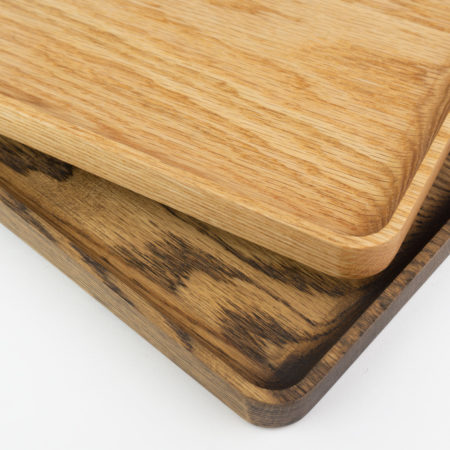 Wood accessory trays stacked
