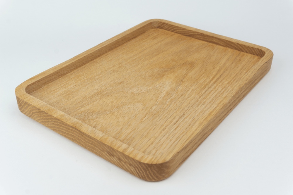 wood jewelry tray - natural with no liner