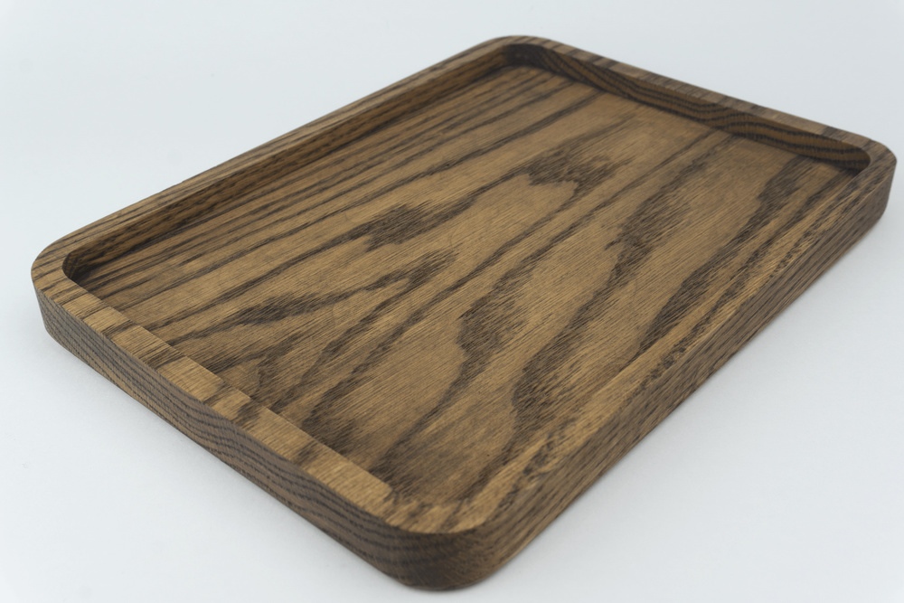 wood jewelry tray, walnut with no liner