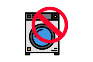 BeaverPeak wool desk mat not washing machine safe icon